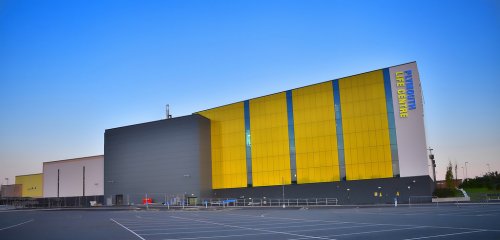 Plymouth Life Centre Construction Work - Front View