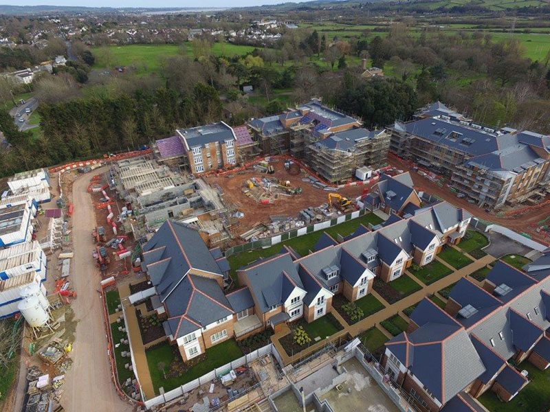 Millbrook Retirement Village, Exeter - Ariel View