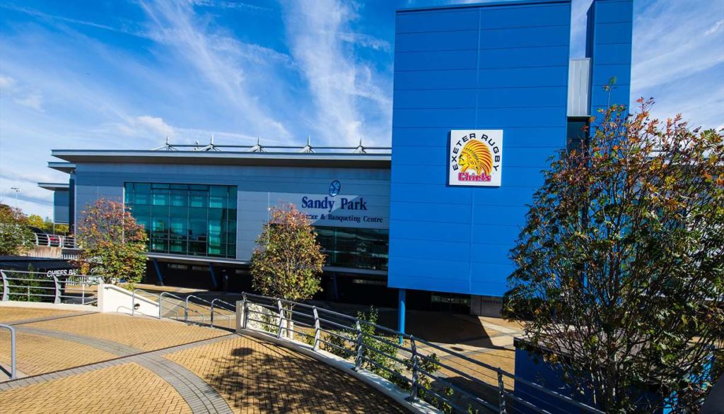 Sandy Park Stadium - Home of the Exeter Chiefs